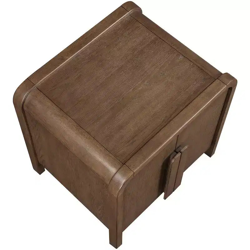 Meridina Furniture,Harmony Oak Veneer Rubberwood Nightstand