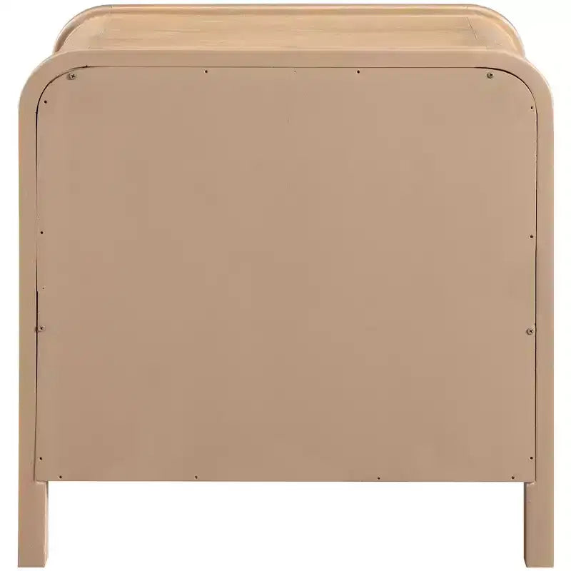 Meridina Furniture,Harmony Oak Veneer Rubberwood Nightstand