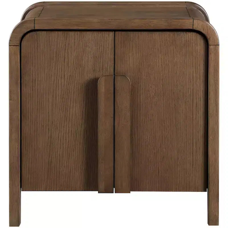 Meridina Furniture,Harmony Oak Veneer Rubberwood Nightstand