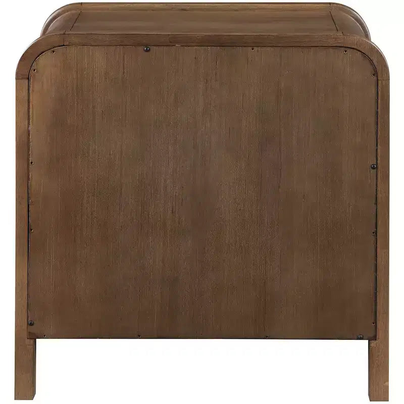 Meridina Furniture,Harmony Oak Veneer Rubberwood Nightstand