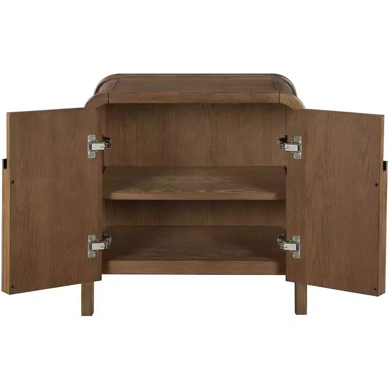 Meridina Furniture,Harmony Oak Veneer Rubberwood Nightstand