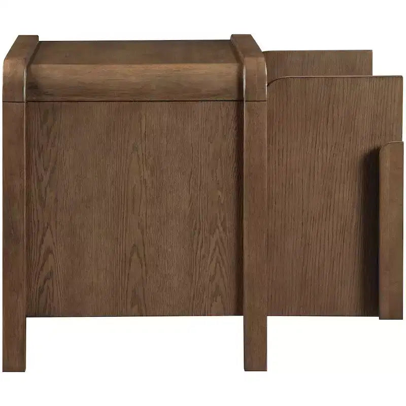 Meridina Furniture,Harmony Oak Veneer Rubberwood Nightstand