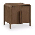 Meridina Furniture,Harmony Oak Veneer Rubberwood Nightstand