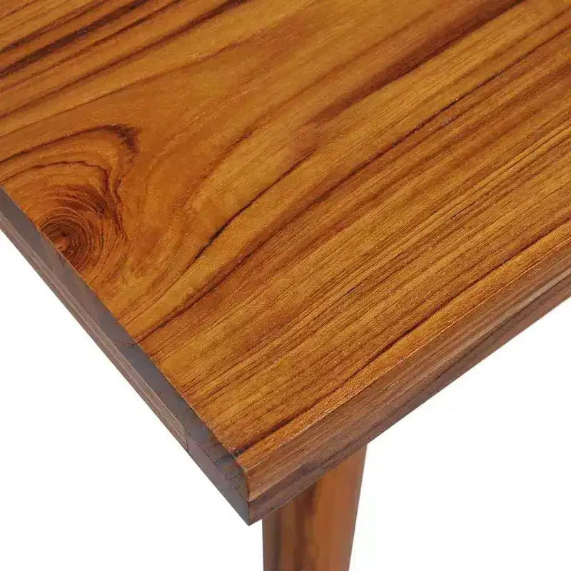 vidaXL Rectangular Coffee Table, Handmade, Solid Teak Wood, 39.4''x19.7''x15.8'', Brown and Blue