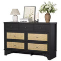 sun 7-Drawer Double Dresser: 47.3 Wide Large Capacity Wooden Chest with Built-in Drawer Organizer Maximize Storage for Living Room/Entryway