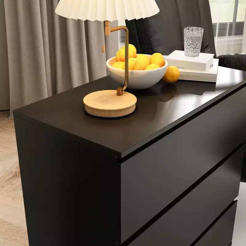 Famapy 3 - Drawer Cabinet Dresser Chest,Large Nightstand: Sleek Design, Ample StorageIdeal for Home