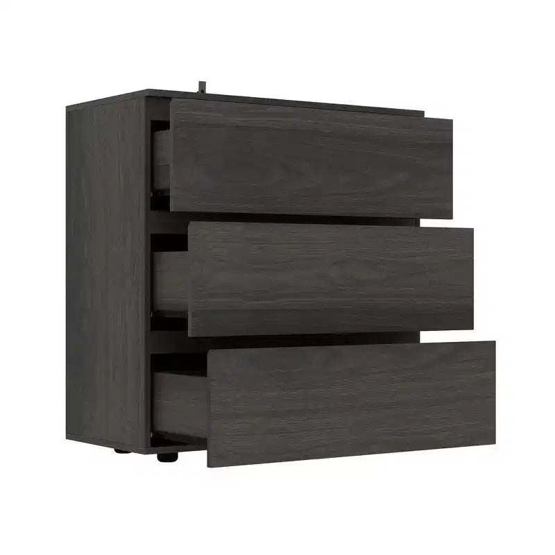 Famapy 3 - Drawer Cabinet Dresser Chest,Large Nightstand: Sleek Design, Ample StorageIdeal for Home