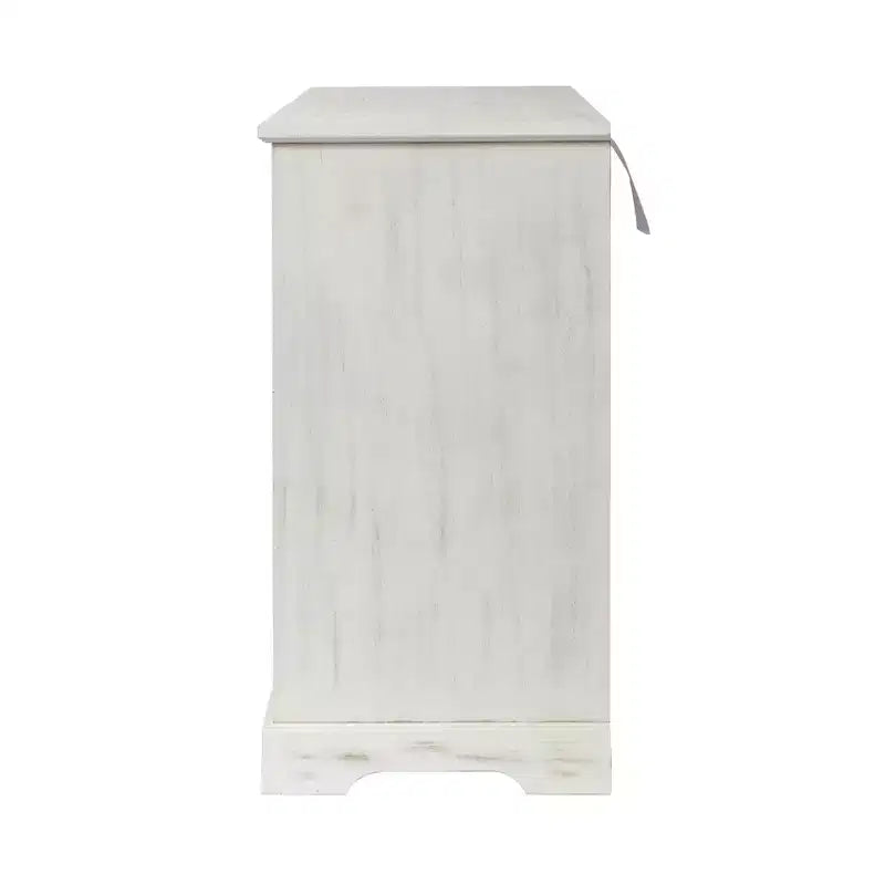 GDFStudio Iris Antique 31.5'' Sideboard Storage Cabinet with 2 Carving Doors