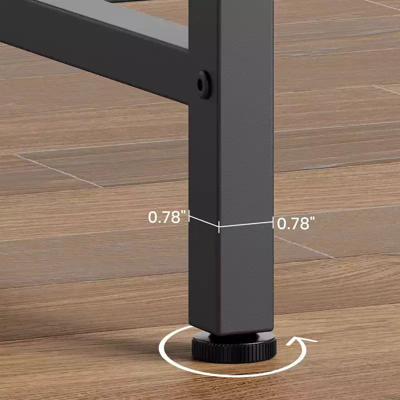 39.4 Console Table C Narrow Industrial Sofa Table (Grey, for Entryway/Living Room/Bedroom)