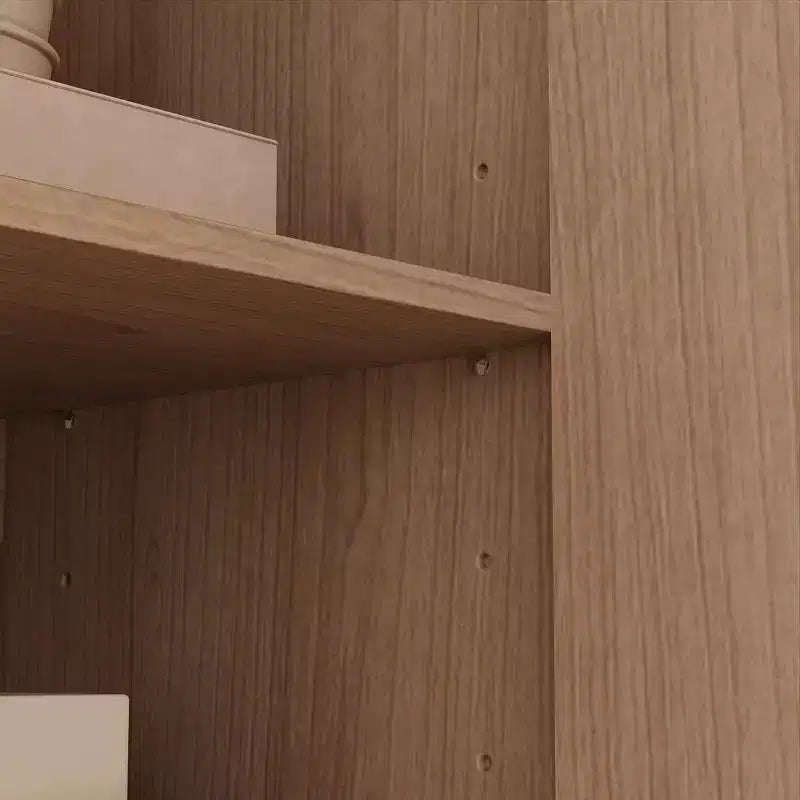 Fluted Cabinet with Storage, Buffet Sideborad with 2 Doors