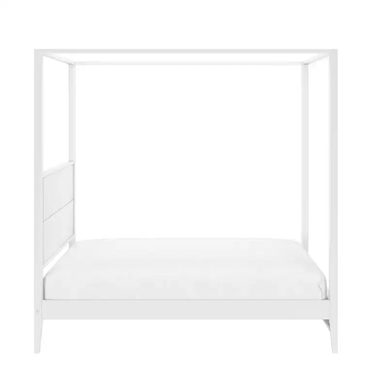 Haven Canopy Bed with Square Post and Wood Headboard (Full)