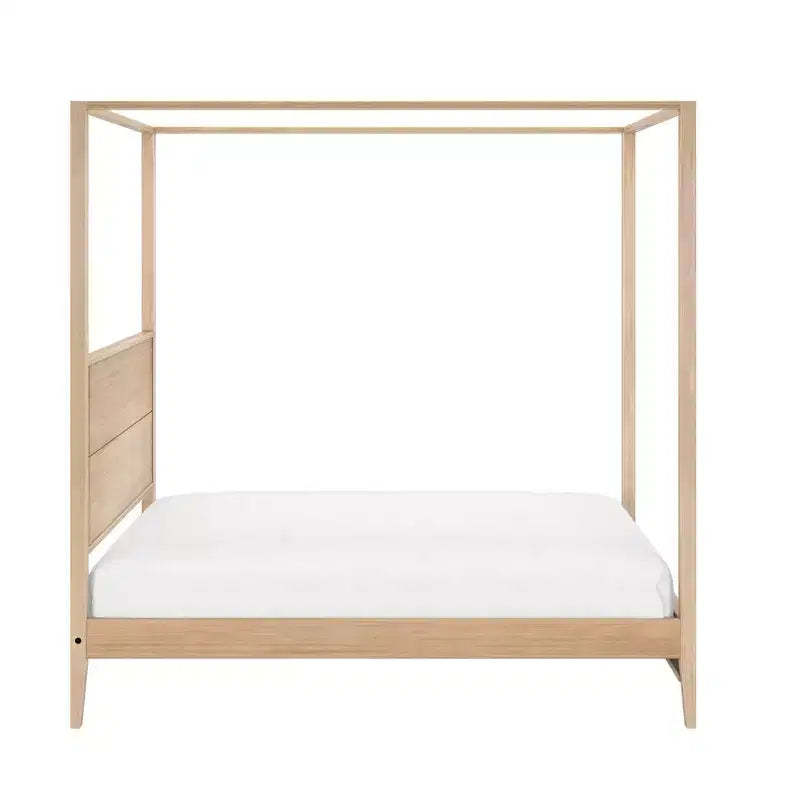 Haven Canopy Bed with Square Post and Wood Headboard (Full)
