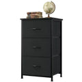 Slim 3-Drawer Dresser Modern Compact Storage Cabinet with Removable Fabric Bins Space-Saving Organizer for Bedroom, Closet, Apartment