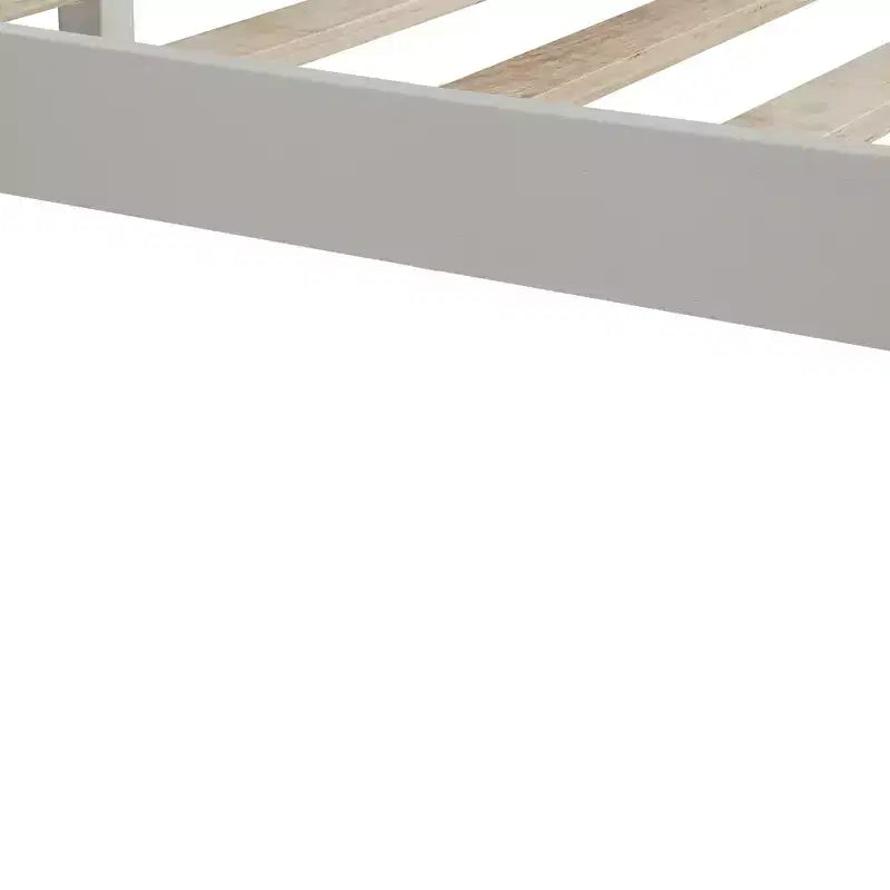 FAMYYT Full Size Platform Bed With Headboard, Easy Assembly, White